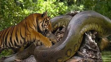 The_power_of_the_snake_Anaconda_in_front_of_the_powerful_animals | قدرت مار آناکوندا در مقابل حیوانات قدرتمند